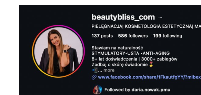 Profil Instagram @beautybliss_com